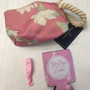 NWT Lauren james cosmetic bag
